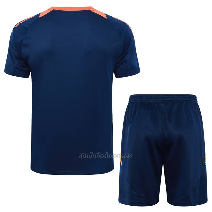 Chandal del Manchester United Manga Corta 2024-2025 Azul - Pantalon Corto